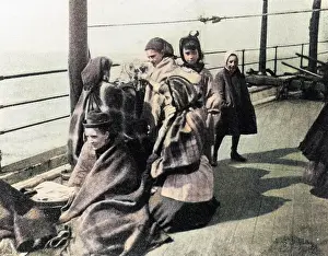 Steerage: Steerage passengers on an emigrant ship