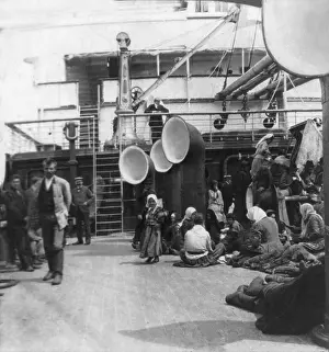 Steerage: Steerage passengers taking life easy on ?