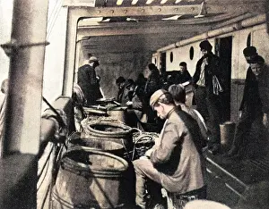 Steerage: Steerage passengers, working one's way out