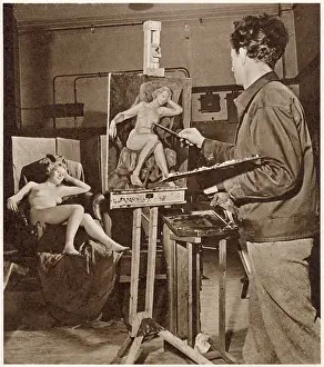 Slade: Stefan Knapp at work - Life Class at the Slade School of Art