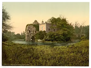 Stein: Stein, park of Worlitz, Anhalt, Germany
