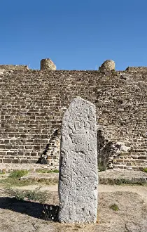 Stele: Stele 9, Monte Alban, Oaxaca, Mexico