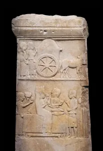 Museums: Stele, Istanbul Archaeological Museum, Istanbul, Turkey