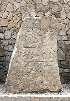 Stele: Stele, Monte Alban, Oaxaca, Mexico