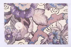 Stencil: Stencil style flower print, lilac leaf, 1950's