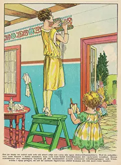 Decorates: STENCILLING A FRIEZE
