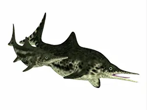 Ichthyosaur: Stenopterygius mother and her calf
