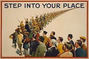 Aspiration: STEP INTO YOUR PLACE, reads a British World War