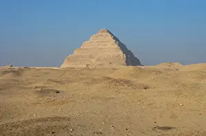 Blue Sky: Step pyramid of Djoser, Saqqara, Egypt