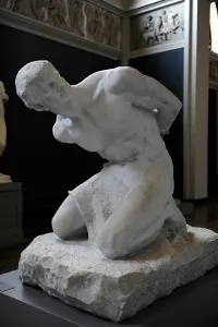 Bondage: Stephan Sinding (1846-1922). The Slave. 1913 (1878). Ny Carl