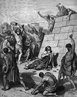 Stoning: Stephen, Saint, circa 1 AD - 36/40, first martyr