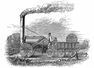 1829: Stephenson's locomotive Rocket which won competition