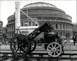 Stephensons: Stephenson's Rocket outside Royal Albert Hall, London