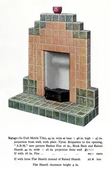 Stepped: Stepped Art Deco fireplace 1936