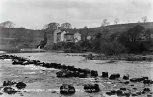 Grassington: Stepping Stones and Mill near Grassington