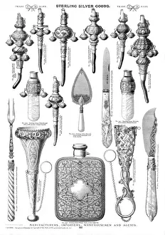 Containers: Sterling silver goods, Plate 207