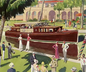 Packard: Sterling Yacht on River
