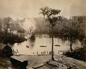 Lcgr1805: Stern-Wheeler arriving at Silver Springs