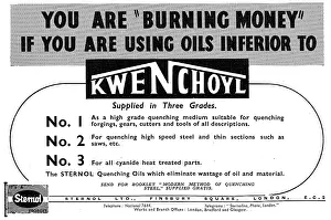 Quenching: Sternol Quenching Oil. Kwenchoyl