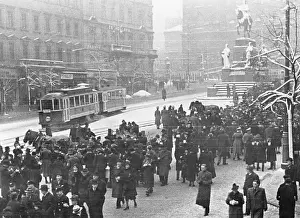 Wenceslas: Stew at Wenceslas Square in Prague, 1939