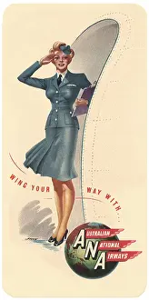 Stewardess: Stewardess Saluting
