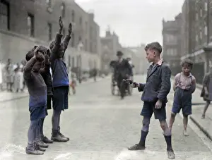 Oncolourisedpic: STICK EM UP!