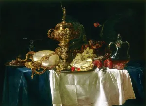 Aelst: Still-life of vases and fruit;