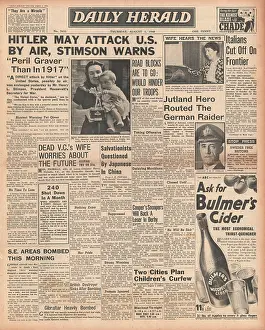 Stimpson: Stimpson, US Secretary of War, Warns of Air Attacks