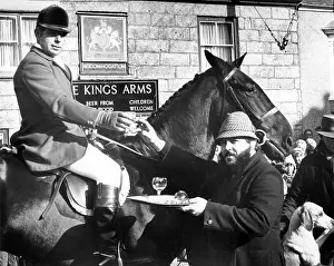 Jethro: Stirrup cup before hunt - St Just, Cornwall - Jethro