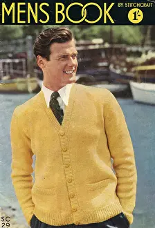 Suave: Stitchcraft pattern for mens knitted cardigan