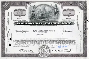 Share: Stock Share Certificate - Reading Company