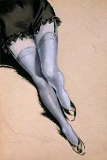 Stockinged: Stockinged legs by David Wright