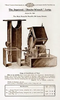Wrench: Stocks lamp for magic lantern projector