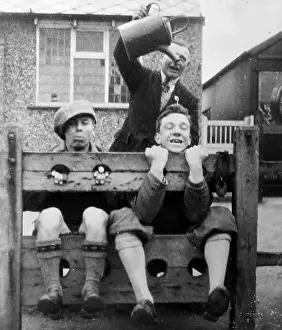Seamer: In the stocks at Seamer in the 1920s