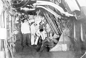 Admiralty: Stoker in a German warship, around 1910