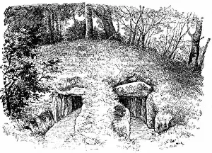 Chambers: Stone Age tumulus at Roddinge, Denmark containing