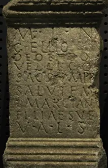 Translated: Stone altar consecrated to Endovellicus, by Marcus