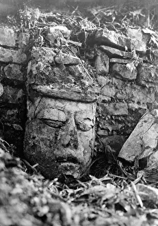 Grandson: Stone mask of the Maya, 1925