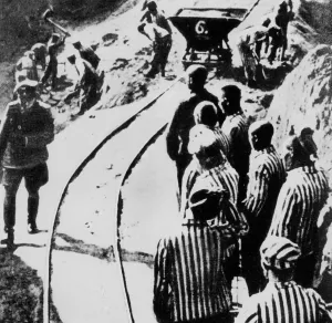 Minority: Stone pit in the Mauthausen concentration camp