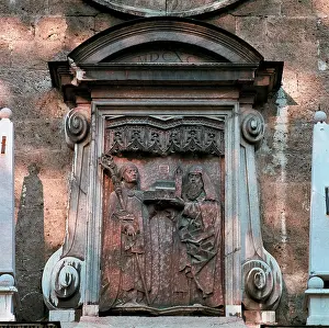 Tegernsee: Stone plate with founding figures