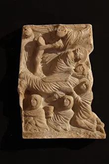 Cabestany: Stone relief from Abbey of Saint-Hilaire