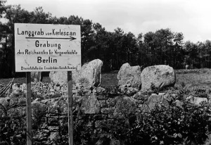 Rows: Stone rows of Carnac in Brittany, 1942