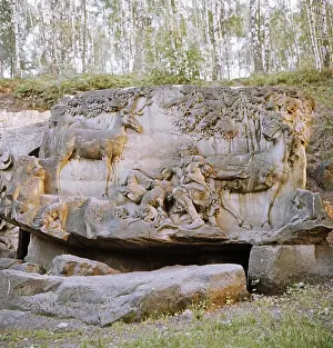 Scultor: Stone statue - Bethlehem - allegorical - St. Hubert