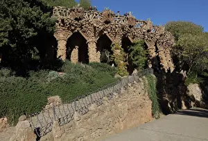 Guell: Stone trees, Parc Guell, Barcelona
