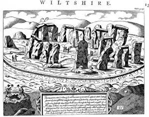 Megalithic: Stonehenge. Megalithic monument on Salisbury Plain