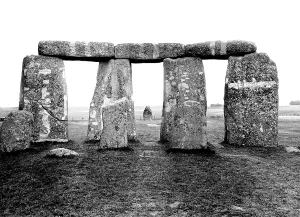 Hele: Stonehenge, showing the Hele Stone 1928