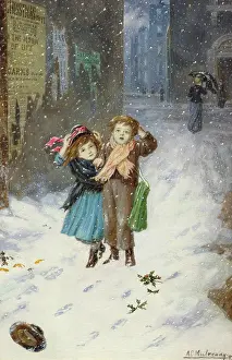 Mulready: Stop My Hat! ' children in the snow