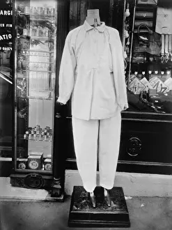 Storefront: Storefront with mannequin displaying slacks ensemble