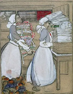 Storing: Storing the ironing, WW1