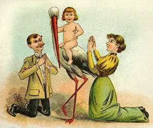 Childless: Stork and childbirth